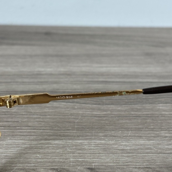 Cazal Sunglasses Model 956 Gold Made In Germany *Vintage* Authentic *FRAME ONLY* - Picture 5 of 10